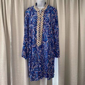 Lilly Pulitzer Gracelynn Stretch Dress In Coastal Blue Whispurr